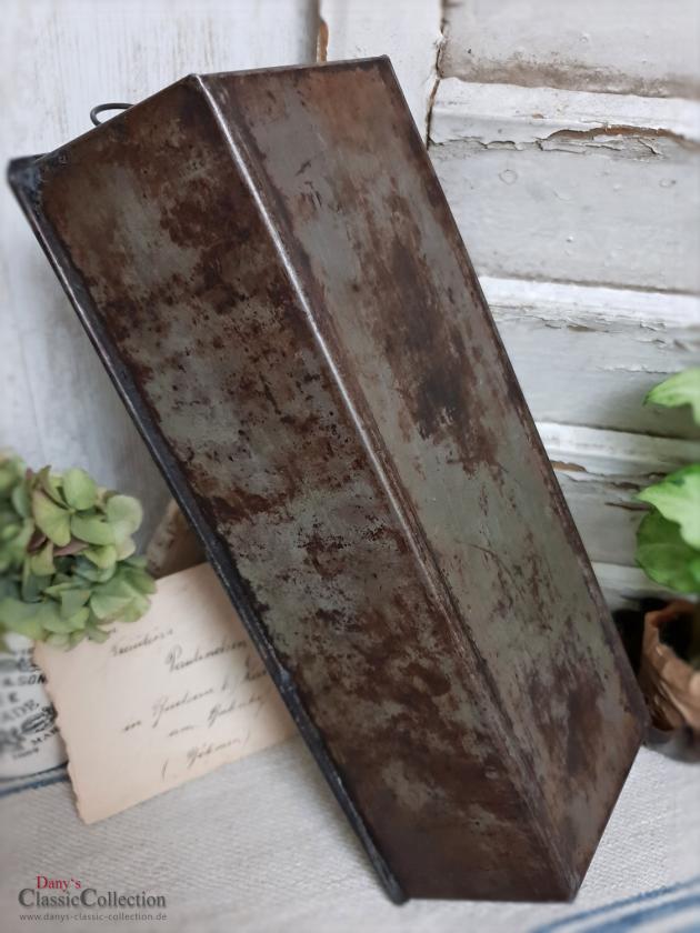 VERKAUFT ! Alte Kastenform 30,5 cm ~ Brot Backform ~ Sandkuchenform ~ Landhausküche ~ Vintage Deko ~ Shabby Deko ~ hb1074