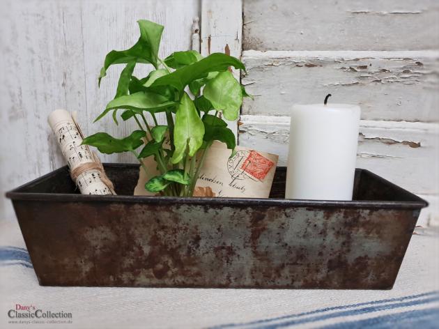 VERKAUFT ! Alte Kastenform 30,5 cm ~ Brot Backform ~ Sandkuchenform ~ Landhausküche ~ Vintage Deko ~ Shabby Deko ~ hb1074