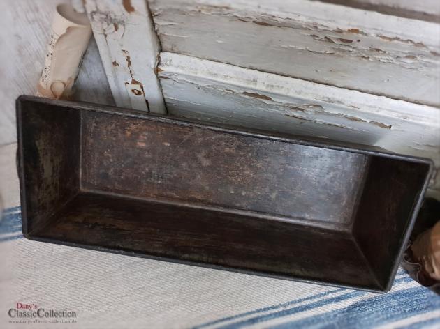 VERKAUFT ! Alte Kastenform 30,5 cm ~ Brot Backform ~ Sandkuchenform ~ Landhausküche ~ Vintage Deko ~ Shabby Deko ~ hb1074