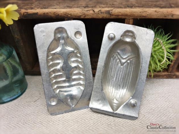 Alte Maikäfer Schokoladenform ~ 9,5 cm ~ may beetle chocolat mold ~ vintage cottage decoration ~ hw3113-2