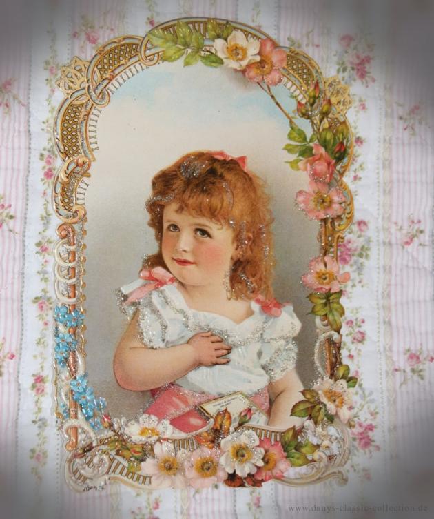 Oblate Glanzbild Mädchen