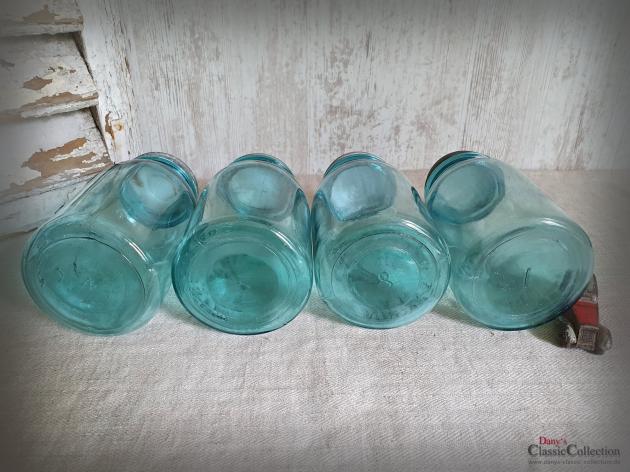 VERKAUFT ! Ball Mason Vorratsglas ~ blaues Glas ~ Amerika ~ Vintage Küchendeko ~ Aufbewahrung ~ hy5811