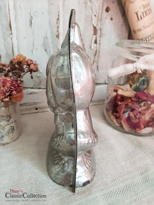 VERKAUFT ! 1930s HERIS Schokoladenform #180 / 11, Nikolaus-Form, antike Metallform, Patisserie, Santa, Sammlerstück, Shabby Home ~ hx4408-2