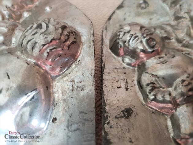 VERKAUFT ! 1930s HERIS Schokoladenform #180 / 11, Nikolaus-Form, antike Metallform, Patisserie, Santa, Sammlerstück, Shabby Home ~ hx4408-2