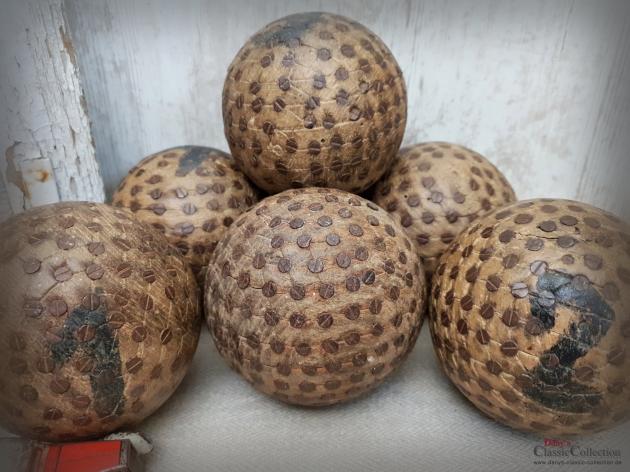 VERKAUFT ! Antikes Boule Kugel SET ~ 6 Holz Kugeln geschraubt ~ Pétanque Kugel ~ französisches Kugelspiel ~ Provence ~ Frankreich ~ Boccia ~ hy6004