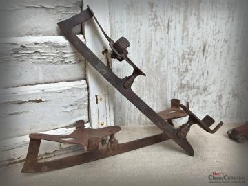 VERKAUFT ! Schlittschuhe antik ~ Metall ~ Eskilstuna Schweden ~ Shabby Deko ~ Winterdeko ~ Sammlerstück ~ Vintage Home ~ hw3484rk2