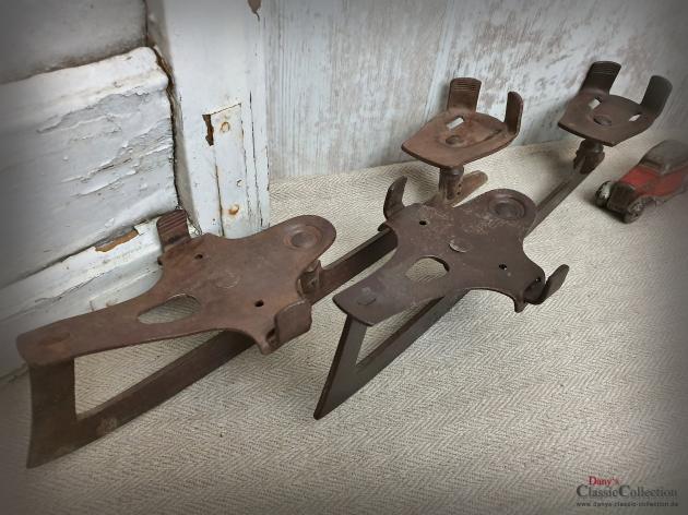 VERKAUFT ! Schlittschuhe antik ~ Metall ~ Eskilstuna Schweden ~ Shabby Deko ~ Winterdeko ~ Sammlerstück ~ Vintage Home ~ hw3484rk2