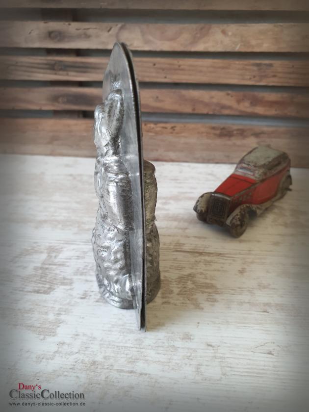 VERKAUFT ! Schokoladenform ~ A. Reiche Hase mit Korb ~ 10,5 cm ~ Hasenform alt ~ Osterdeko ~ seltenes Sammlerstück ~ Frohe Ostern ~ hy5342