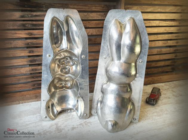 VEKAUFT ! - Schmunzelhase 28 cm Schokoladenform ~ Hasenform alt ~ Osterdeko ~ seltenes Sammlerstück ~ Frohe Ostern ~ Hase lachend ~ hy6295