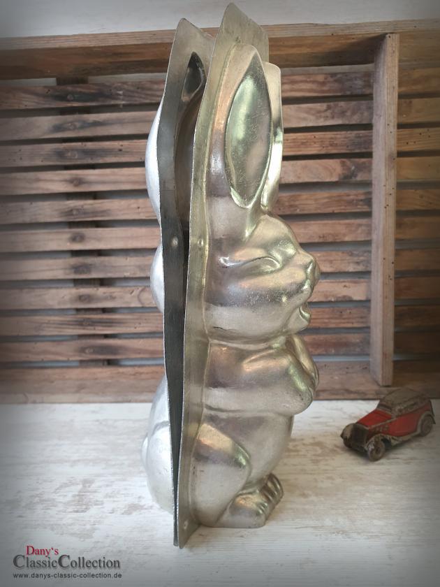 VEKAUFT ! - Schmunzelhase 28 cm Schokoladenform ~ Hasenform alt ~ Osterdeko ~ seltenes Sammlerstück ~ Frohe Ostern ~ Hase lachend ~ hy6295
