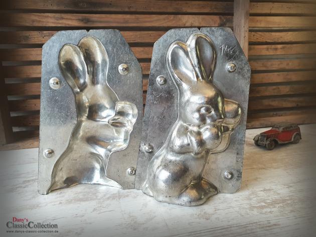 VERKAUFT ! Boxer Hase 19 cm Schokoladenform ~ Hasenform alt ~ Osterdeko ~ seltenes Sammlerstück ~ Frohe Ostern ~ Vintage Deko ~ hy6297