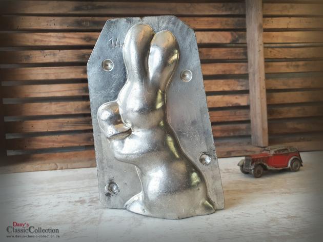 VERKAUFT ! Boxer Hase 19 cm Schokoladenform ~ Hasenform alt ~ Osterdeko ~ seltenes Sammlerstück ~ Frohe Ostern ~ Vintage Deko ~ hy6297