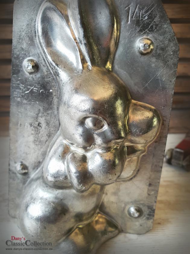 VERKAUFT ! Boxer Hase 19 cm Schokoladenform ~ Hasenform alt ~ Osterdeko ~ seltenes Sammlerstück ~ Frohe Ostern ~ Vintage Deko ~ hy6297