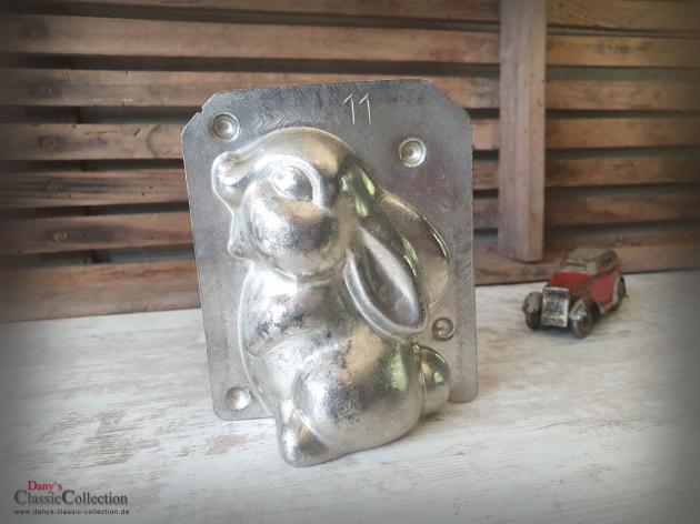 VERKAUFT ! Klopfer ~ Hase 11 cm ~ Schokoladenform ~ Thumper ~ Hasenform alt ~ Bambi ~ seltenes Sammlerstück ~ Frohe Ostern ~ Vintage Deko ~ hy6298