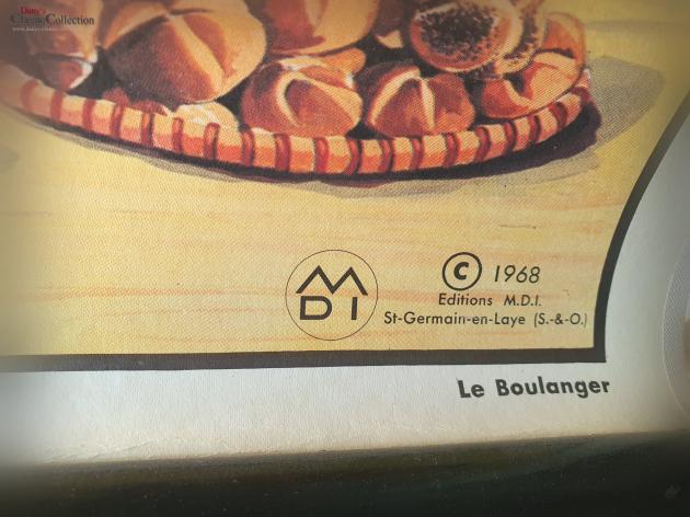 VERKAUFT ! Alte Schulwandkarte ~ Beruf Bäcker ~ Rollkarte ~ Schulkarte ~ Wandkarte ~ Lehrkarte ~ Midcentury ~ Wanddeko ~ hy5471