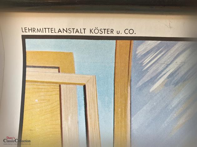 VERKAUFT ! Alte Schulwandkarte ~ Beruf Tischler ~ Schreiner ~ Rollkarte ~ Schulkarte ~ Wandkarte ~ Lehrkarte ~ Midcentury ~ Wanddeko ~ hy5473