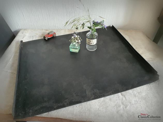VERKAUFT ! Altes Backblech 62 x 50 cm ~ Tischtablett rechteckig ~ Vintage Tablett ~ Shabby Deko ~ Ottomane Tablett ~ Brocante Deko ~ hx4417b1