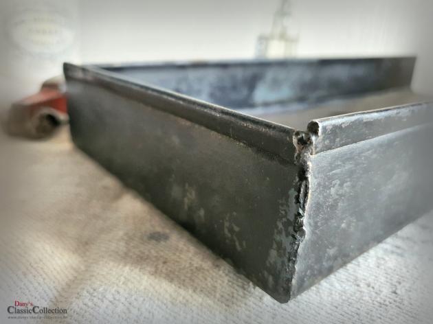 VERKAUFT ! Stabiles rechteckiges Backblech 43,5 x 17 x 5 cm ~ Tischtablett ~ Vintage Tablett ~ Shabby Deko ~ Ottomane Tablett ~ Brocante Deko ~ hx4244a2