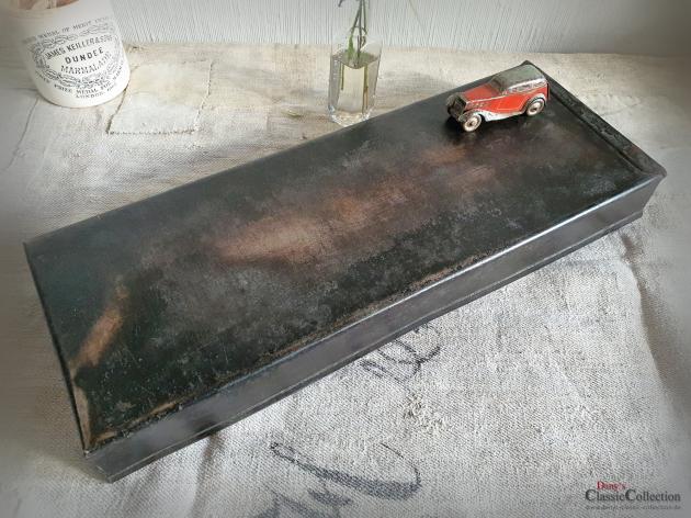 VERKAUFT ! Stabiles rechteckiges Backblech 43,5 x 17 x 5 cm ~ Tischtablett ~ Vintage Tablett ~ Shabby Deko ~ Ottomane Tablett ~ Brocante Deko ~ hx4244a2