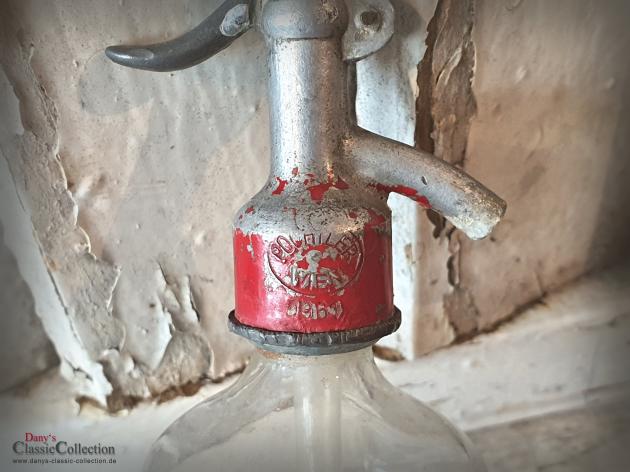 VERKAUFT ! SELTENER 0,25L Soda Siphon ~ kleine Sodaflaschen ~ Seltzer Flasche ~ Industrial ~ Loft ~ Vintage Interior ~ hy5924f4