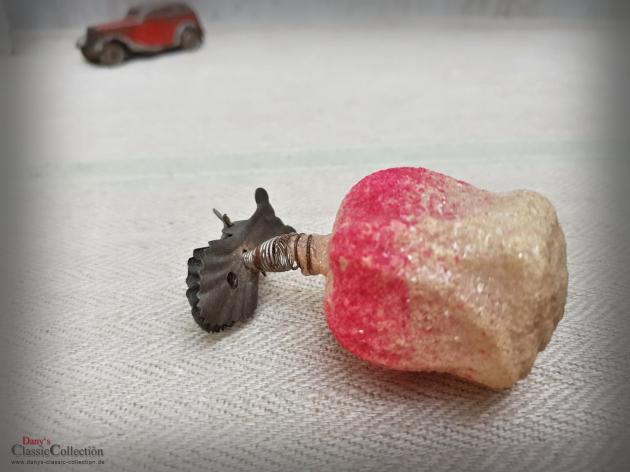 VERKAUFT ! - Blüte auf Clip ~ Tulpe ~ Rose ~ Christbaumschmuck alt ~ Weihnachtsschmuck antik ~ Weihnachtsbaum ~ Weihnachtsdeko ~ Sammlerstück ~ hx4723