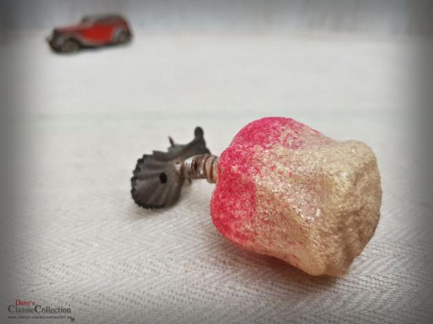 VERKAUFT ! - Blüte auf Clip ~ Tulpe ~ Rose ~ Christbaumschmuck alt ~ Weihnachtsschmuck antik ~ Weihnachtsbaum ~ Weihnachtsdeko ~ Sammlerstück ~ hx4723