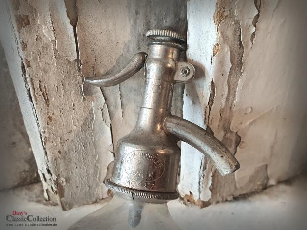 VERKAUFT ! SELTENE 0,25L Soda Siphon ~ kleine Sodaflaschen ~ Seltzer Flasche ~ Industrial ~ Loft ~ Vintage Interior ~ hy5924f3