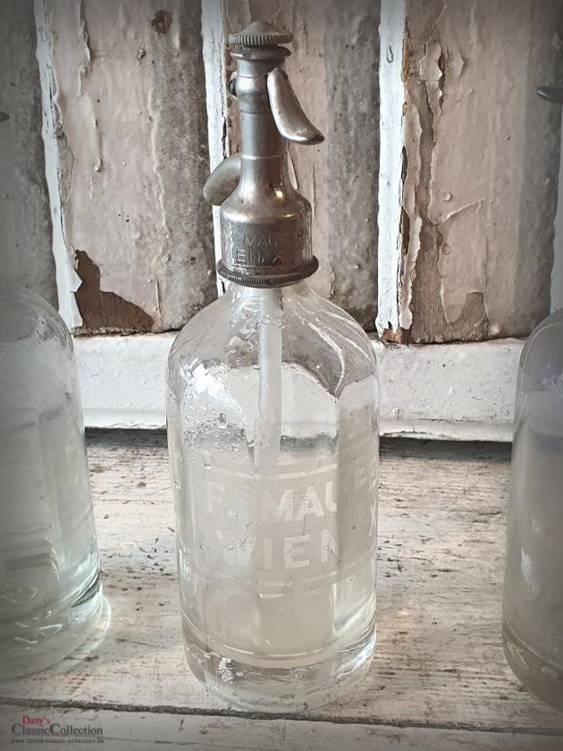 VERKAUFT ! SELTENE 0,25L Soda Siphon ~ kleine Sodaflaschen ~ Seltzer Flasche ~ Industrial ~ Loft ~ Vintage Interior ~ hy5924f3