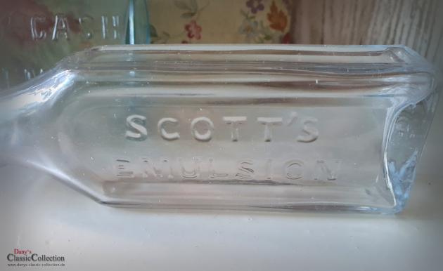 VERKAUFT ! Konvolut mit 3 antiken Flaschen ~ aquamarin farbenes Glas ~ Vintage Väschen ~ Viktorianische Shabby Deko ~ hz6426s1