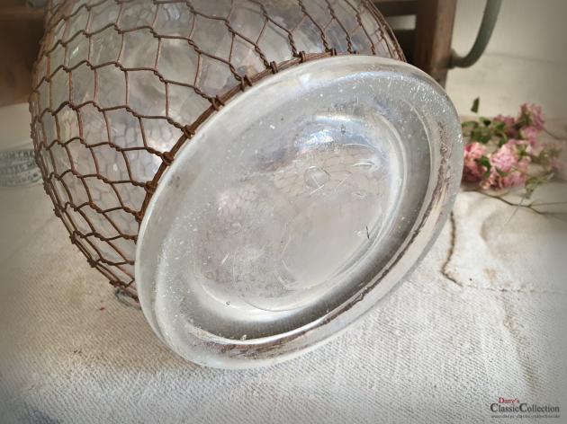 VERKAUFT ! 1880-1900 Doppelbauch Soda Siphon mit Netz ~ Sodaflasche ~ Seltzer Flasche ~ Industrial Home ~ Loft Design ~ Vintage Interior ~ hw3351