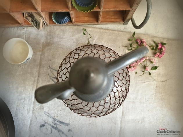 VERKAUFT ! 1880-1900 Doppelbauch Soda Siphon mit Netz ~ Sodaflasche ~ Seltzer Flasche ~ Industrial Home ~ Loft Design ~ Vintage Interior ~ hw3351