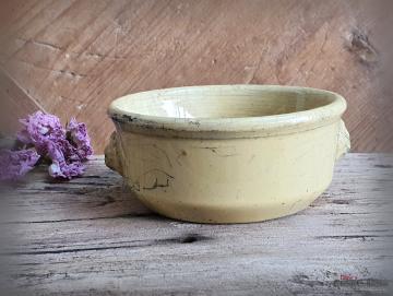 VERKAUFT ! Antikes französisches Steingut Schälchen ~ Steinzeug Pot ~ K G Lunéville ~ Brocante ~ Tischdeko ~ hz6429c1