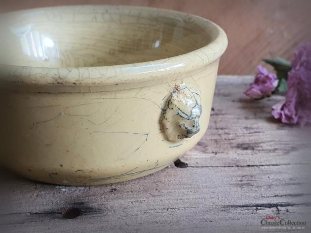 VERKAUFT ! Antikes französisches Steingut Schälchen ~ Steinzeug Pot ~ K G Lunéville ~ Brocante ~ Tischdeko ~ hz6429c1