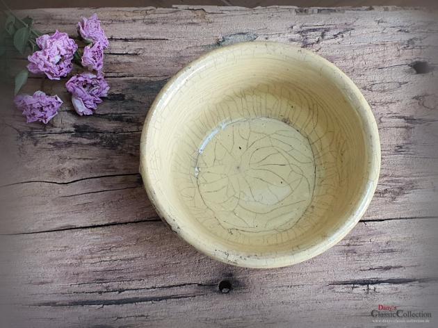 VERKAUFT ! Antikes französisches Steingut Schälchen ~ Steinzeug Pot ~ K G Lunéville ~ Brocante ~ Tischdeko ~ hz6429c1