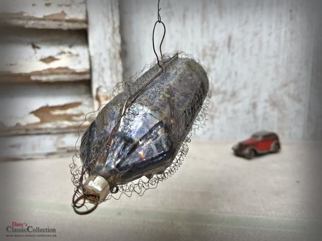 VERKAUFT ! - Patriotischer Christbaumschmuck ~ Zeppelin ~ Luftschiff ~ seltener Weihnachtsschmuck ~ Weihnachtsbaum ~ Vintage Weihnacht ~ hx4687