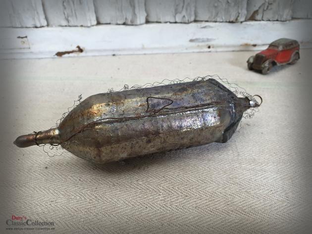 VERKAUFT ! - Patriotischer Christbaumschmuck ~ Zeppelin ~ Luftschiff ~ seltener Weihnachtsschmuck ~ Weihnachtsbaum ~ Vintage Weihnacht ~ hx4687