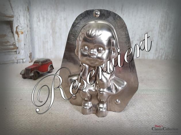 VERKAUFT ! Schokoladenform 12,5 cm ~ Mädchen kokett ~ Kind Gießform ~ Patisserie ~ seltenes Sammlerstück ~ Vintage Kinderzimmer ~ Geschenk ~ hy5733