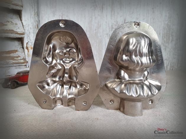 VERKAUFT ! Schokoladenform 12,5 cm ~ Mädchen kokett ~ Kind Gießform ~ Patisserie ~ seltenes Sammlerstück ~ Vintage Kinderzimmer ~ Geschenk ~ hy5733