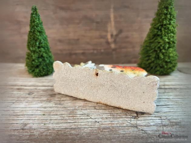 Rehlein im Wald ~ Christbaumschmuck alt ~ Karton beglimmert ~ Baumanhänger ~ Weihnachtsbaum ~ hw3569-12