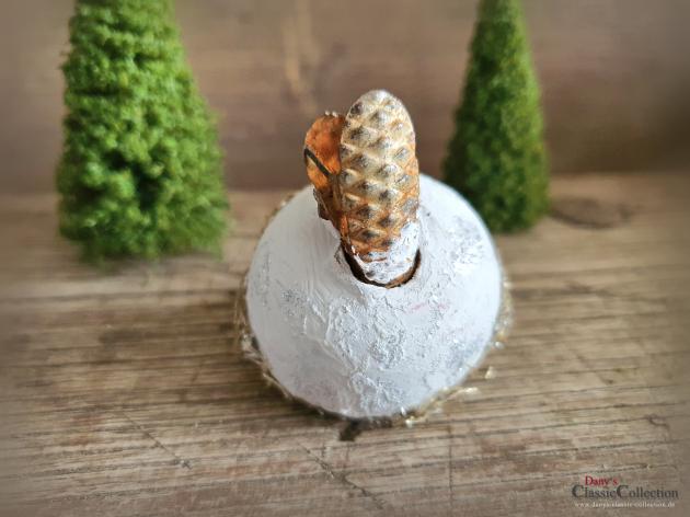 Küken in Nest mit Tinselrand auf Clip ~ Seltener Christbaumschmuck ~ Vintage Weihnachten ~ Weihnachtsbaumschmuck ~ hx4527