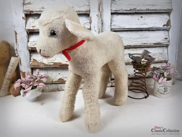 VERKAUFT ! Großes STEIFF Lamm ~ ORIGINAL Stofftier alt ~ Plüschtier ~ Nostalgie im Kinderzimmer ~ Osterdekoration ~ hx4013