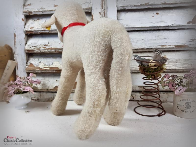 VERKAUFT ! Großes STEIFF Lamm ~ ORIGINAL Stofftier alt ~ Plüschtier ~ Nostalgie im Kinderzimmer ~ Osterdekoration ~ hx4013