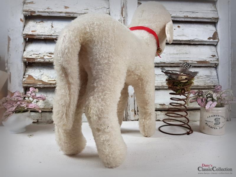 VERKAUFT ! Großes STEIFF Lamm ~ ORIGINAL Stofftier alt ~ Plüschtier ~ Nostalgie im Kinderzimmer ~ Osterdekoration ~ hx4013