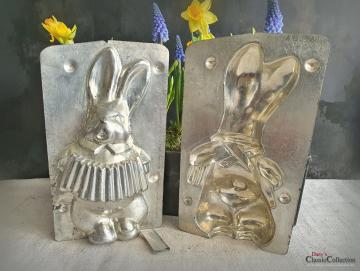 VERKAUFT ! Hase mit Akkordeon 19,5 cm Schokoladenform ~ Hasenform E.F. Teich ~ Osterdeko ~ seltenes Sammlerstück ~ Frohe Ostern ~ Hase lachend ~ hy6308