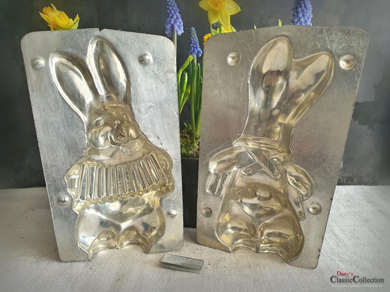 VERKAUFT ! Hase mit Akkordeon 19,5 cm Schokoladenform ~ Hasenform E.F. Teich ~ Osterdeko ~ seltenes Sammlerstück ~ Frohe Ostern ~ Hase lachend ~ hy6308