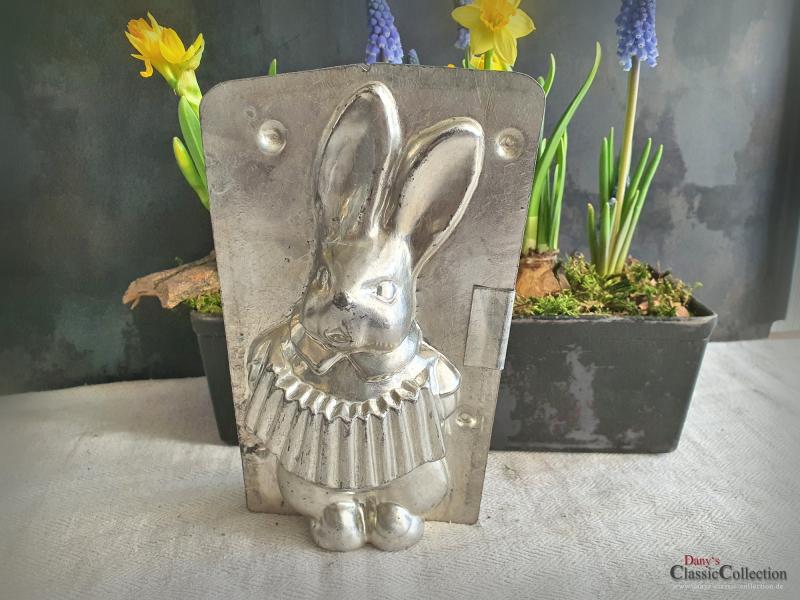 VERKAUFT ! Hase mit Akkordeon 19,5 cm Schokoladenform ~ Hasenform E.F. Teich ~ Osterdeko ~ seltenes Sammlerstück ~ Frohe Ostern ~ Hase lachend ~ hy6308