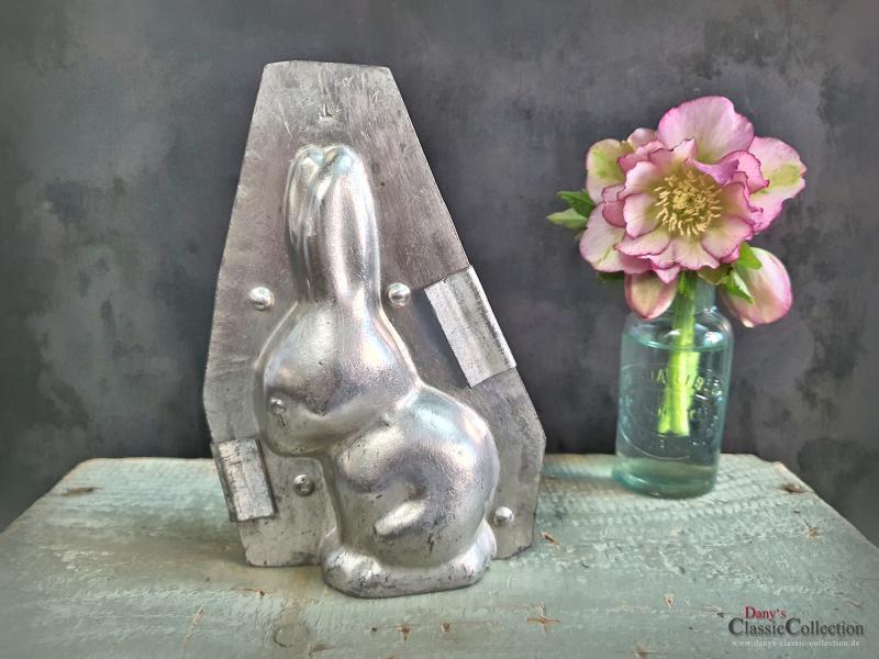 Süßer Hase 15 cm Schokoladenform ~ Hasenform alt ~ Osterdeko ~ seltenes Sammlerstück ~ Frohe Ostern ~ Vintage Deko ~ hy6311