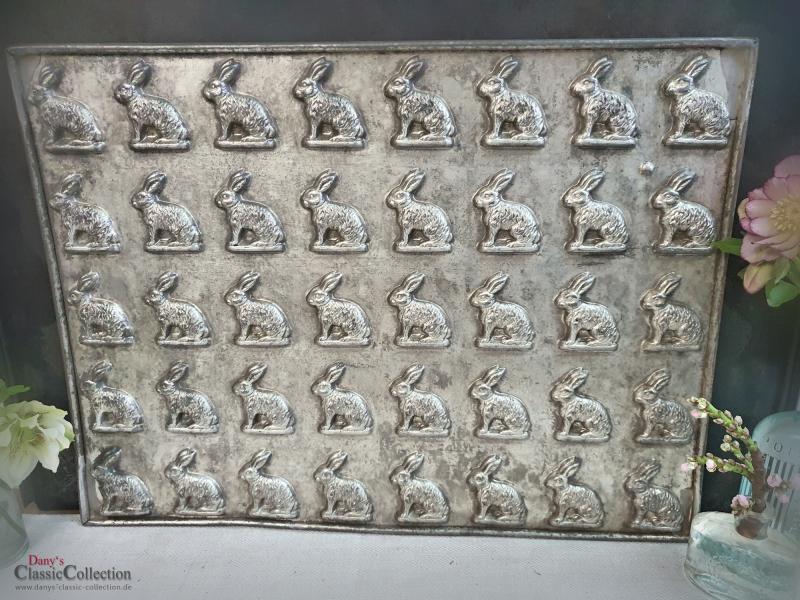 VERKAUFT ! 40 VIERZIG Hasen Schokoladenform ~ Schokoladenplatte ~ Vintage Homedecor ~ Wand Deko ~ Sammlerstück ~ Frohe Ostern ~ hy6398
