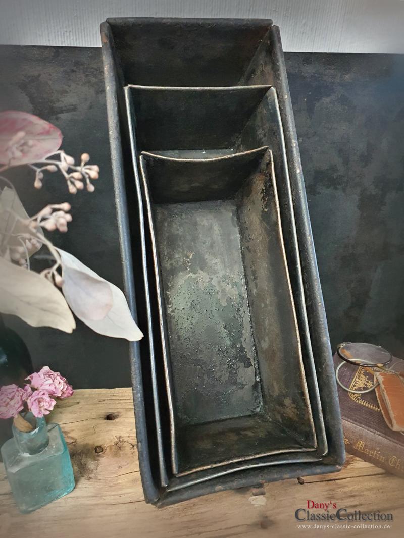 20,5x9x7 cm Kastenform ~ Backform ~ Rustikaler Pflanzkasten ~ Vintage Tablett ~ Brocante Deko ~ ba20iL20kf1