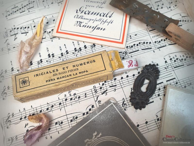 VERKAUFT ! Vintage Deko Set 1 ~ French Brocante ~ Shabby Chic ~ Landhaus ~ Frankreich ~ vd21hdset1